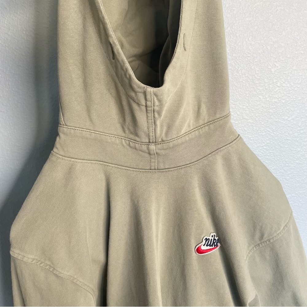 Nike Sportswear Heritage Essentials Hoodie Pullover Green *No hood drawstring* - Picture 5 of 7